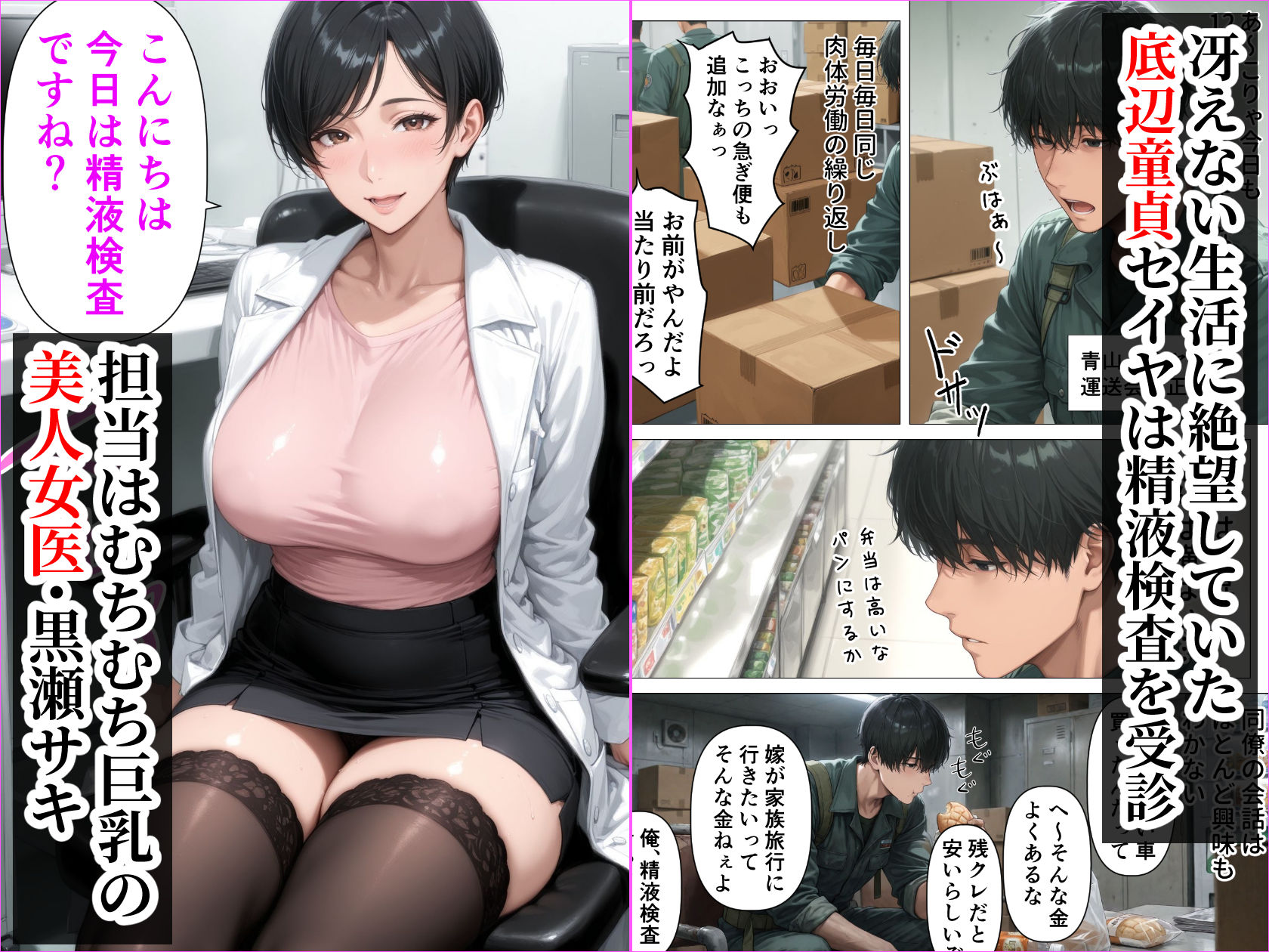 【精液が最強の美容薬の世界】-SSSレア精液で人生逆転！むちむち人妻女医の特別検診_3