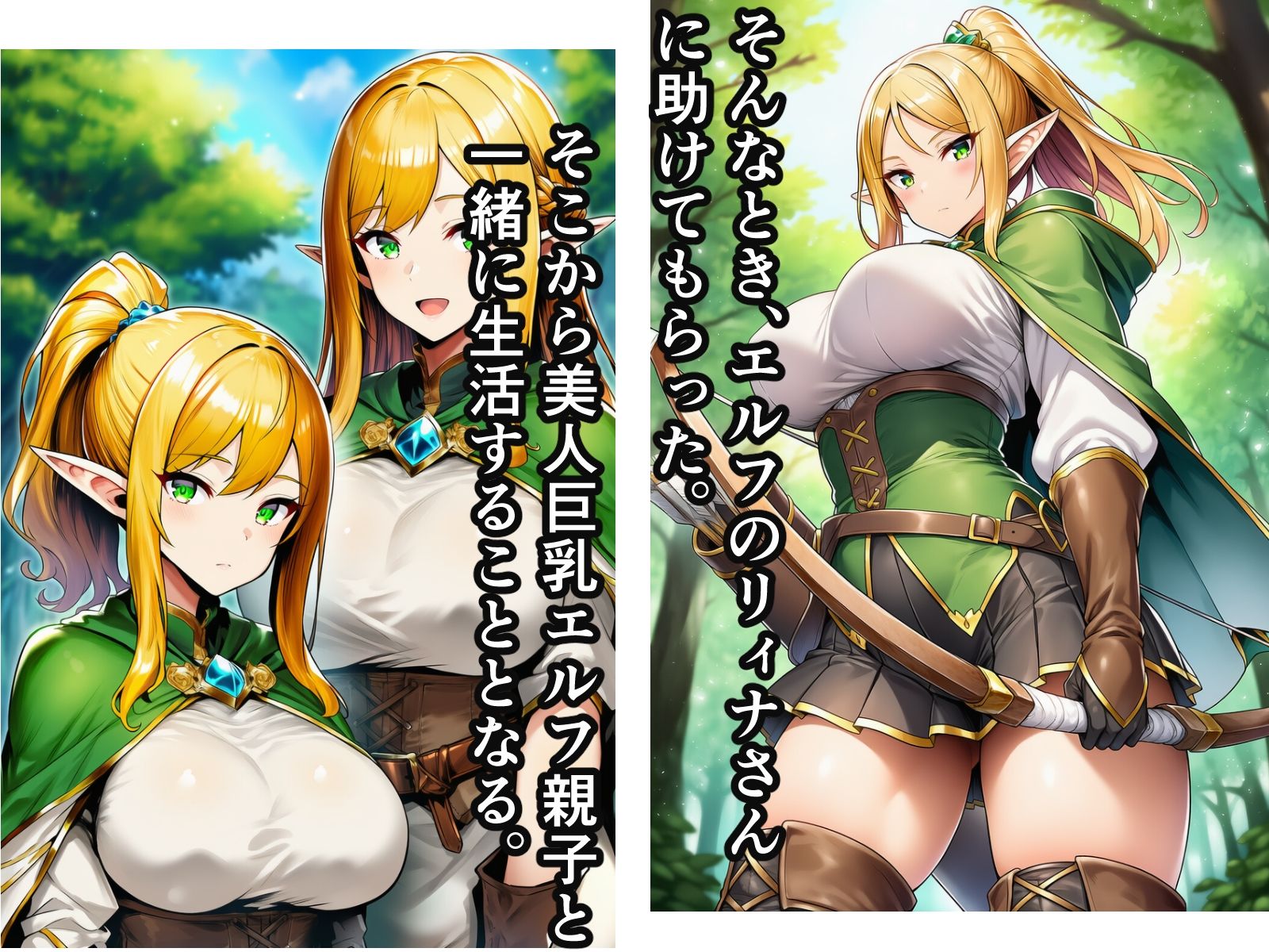 異世界転生して美人巨乳エルフ親子とらぶらぶセックスする話-〜娘編〜_2