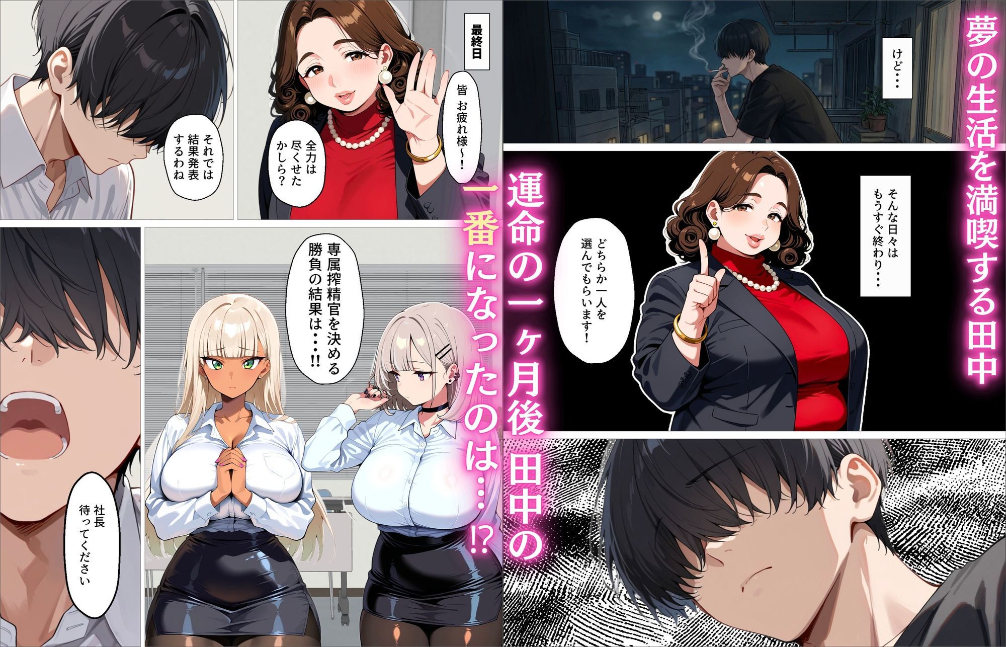 新卒の黒ギャルとダウナーギャルが「2人で」搾精してくれる話_10